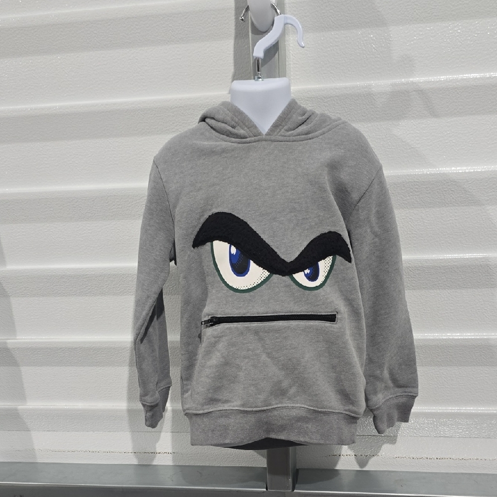 Garanimals Gray and Black Graphic Hoodie Sweatshirt Size 6